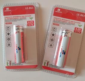 2 batterie a litio ricaricabili 3,7 v. 12800mAh