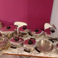 batteria acciaio inox IMCO 8 pentole 