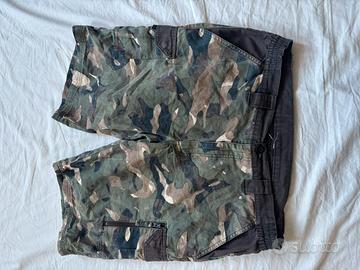 Short cargo camouflage kaki multipoches homm