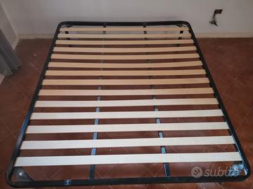 Rete con doghe e materasso 140 x 190