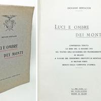 LUCI E OMBRE DEI MONTI - BERTACCHI GIOVANNI 1912