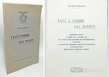 LUCI E OMBRE DEI MONTI - BERTACCHI GIOVANNI 1912