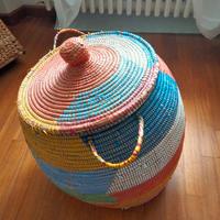 cesta etnica colorata vintage 