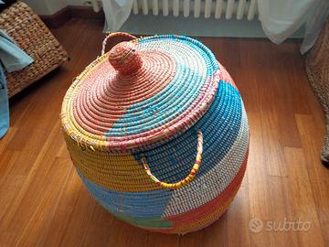 cesta etnica colorata vintage 