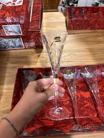 6 Calici flutes criatallo al piombo 24%