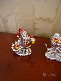 4 Babbo Natale argento
