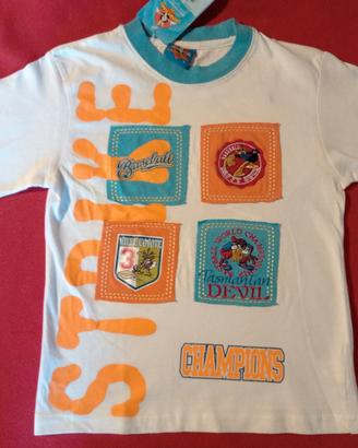 T-shirt maglietta bambino - looney tunes tg.5- 6 a