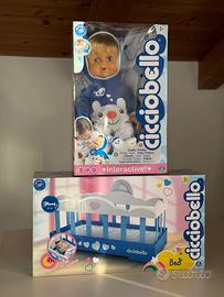 Cicciobello  - Bambola interattiva + Lettino