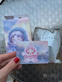 Labubu skullpanda Windflower popmart