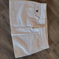 Minigonna jeans bianca