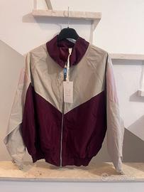 Giacca donna bordeaux e beige