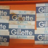Lamette da barba vintage Gillette Blue Extra