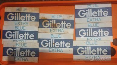 Lamette da barba vintage Gillette Blue Extra