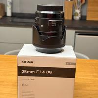 Sigma Art 35mm F/1,4-AF (A) DG HSM attacco Canon