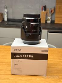 Sigma Art 35mm F/1,4-AF (A) DG HSM attacco Canon