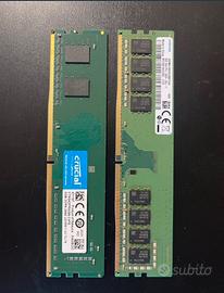 2x 8GB DDR4 RAM 2666MHz UDIMM Samsung Crucial