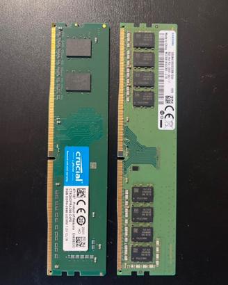 2x 8GB DDR4 RAM 2666MHz UDIMM Samsung Crucial