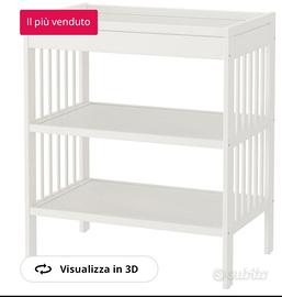 Fasciatoio ikea con accessori