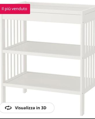 Fasciatoio ikea con accessori