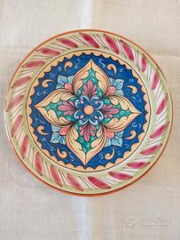 Piatto parete ceramica S. Stefano Camastra a mano