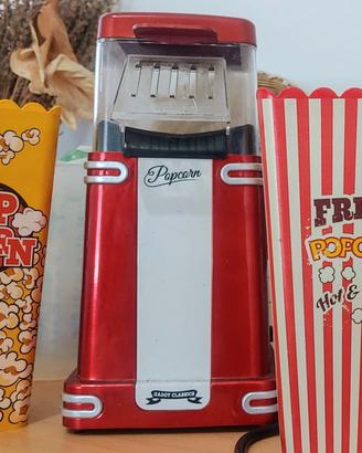 Macchina Popcorn Gadgy Retrò 1200W + 2 contenitori