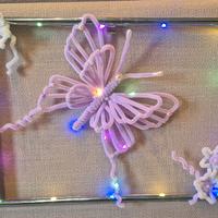 Quadro farfalla con luci led