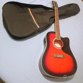 Chitarra Amplificata Eko Ranger 6 EQ Red Sunburst