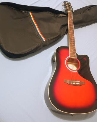 Chitarra Amplificata Eko Ranger 6 EQ Red Sunburst