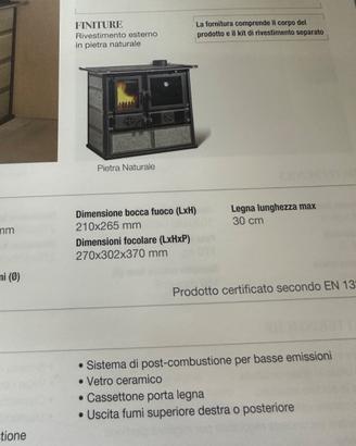 Cucina legna Nordica 5.0 PETRA