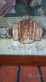 Antica Stampa Di Gesù Cristo [benedetto xv]