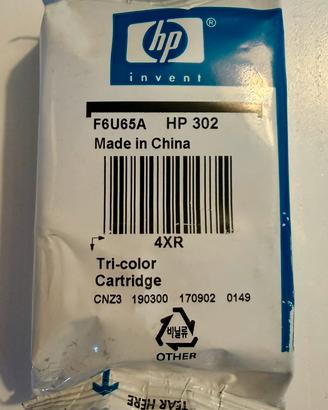 Cartuccia HP 302 originale tricromia - F6U65A