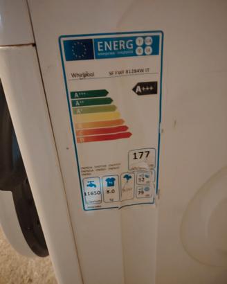 Lavatrice Whirlpool 8 kg classe A+++