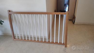 ringhiera da interno legno massello e alluminio 