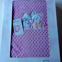 Copertina Neonata Morbida Rosa - I Batuffolini