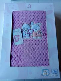 Copertina Neonata Morbida Rosa - I Batuffolini