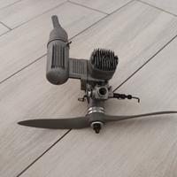 Motore ASP .46 Nitro RC con marmitta ed elica 10x7