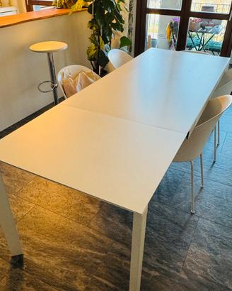 Tavolo Pianca bianco 160×80 allungabile a 220 cm