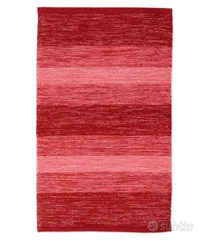 Tappeto 100% cotone Bagno Cucina Rosso 50x80 cm
