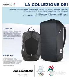 Zaino Salomon 20L + 40L Milano Cortina 2026