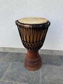Djembe artigianale Senegal + custodia