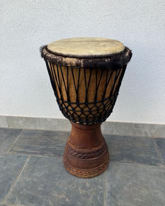 Djembe artigianale Senegal + custodia