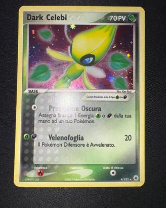 Dark Celebi Holo EX Leggende Nascoste 4/101
