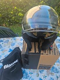 Casco jet blauer