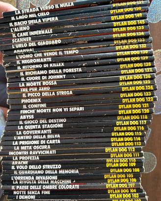 Dylan Dog - Numeri non completi dal 101 al 153