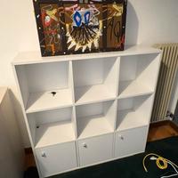 Libreria bianca quadrata 98x98