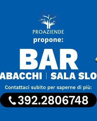 Bar tabacchi sala slot ricariche telefoniche