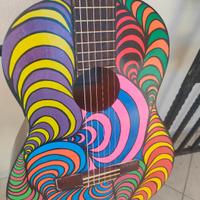 chitarra classica customizzata 