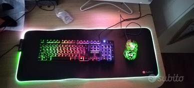 tastiera mouse tappetino gaming