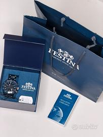 Festina Crono Ceramica Nero/Oro Rosa - FULL SET