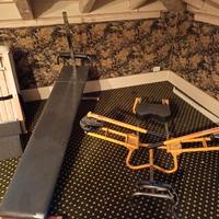 vogatore e panca addominali